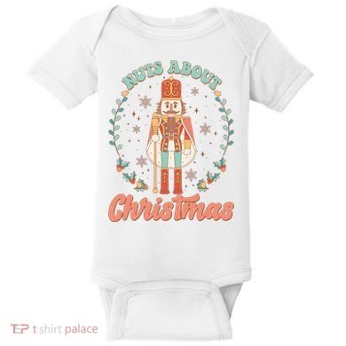 Nuts About Christmas Funny Holiday Baby Bodysuit