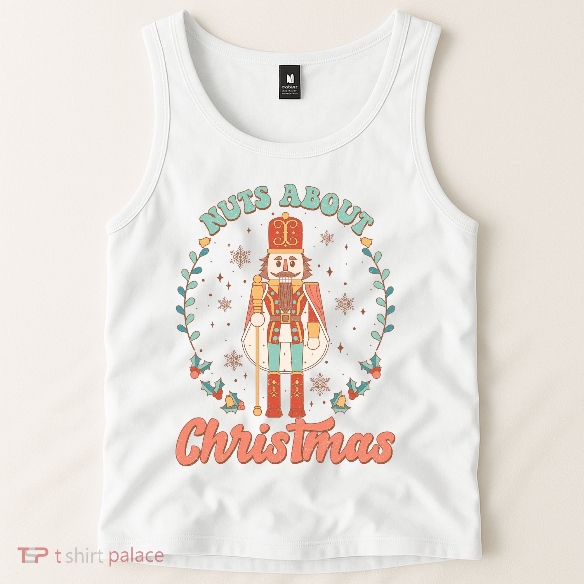 Nuts About Christmas Funny Holiday Tank Top