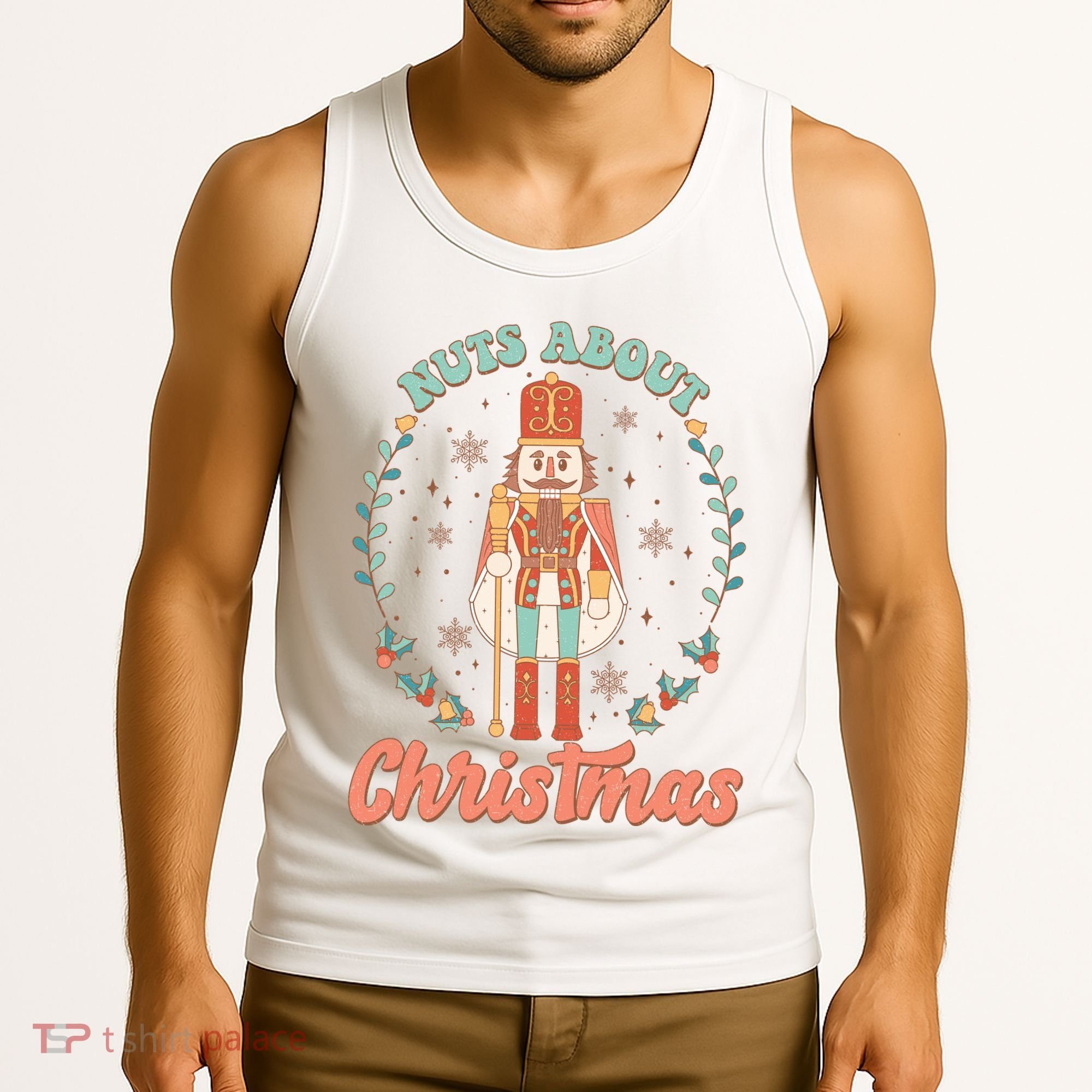 Nuts About Christmas Funny Holiday Tank Top