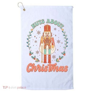 Nuts About Christmas Funny Holiday Golf Towel