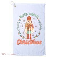 Nuts About Christmas Funny Holiday Golf Towel thumb 0