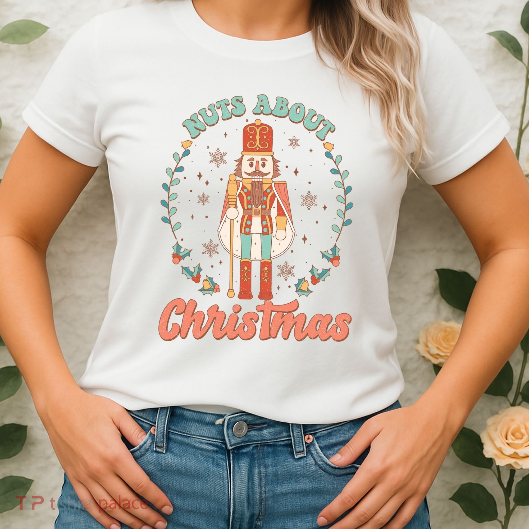 Nuts About Christmas Funny Holiday Women's T-Shirt