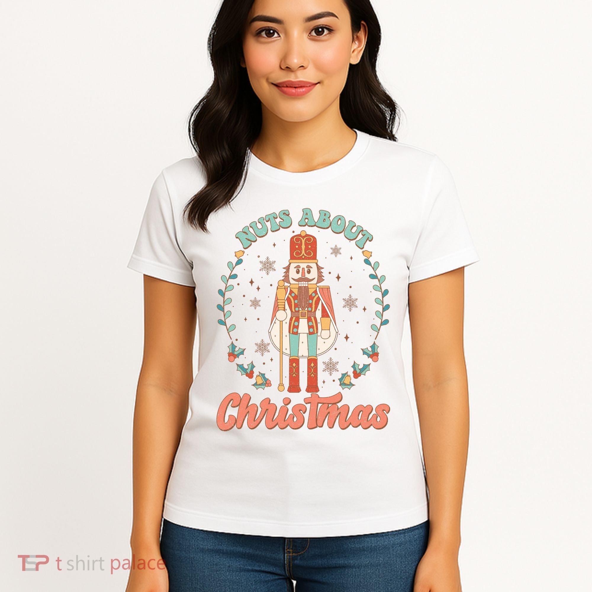 Nuts About Christmas Funny Holiday Women's T-Shirt