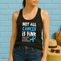 Not All Cancer Is Pink Prostate Cancer Awareness Support Women's Tank Top thumb 2