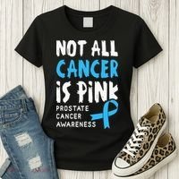 Not All Cancer Is Pink Prostate Cancer Awareness Support Women's T-Shirt thumb 3