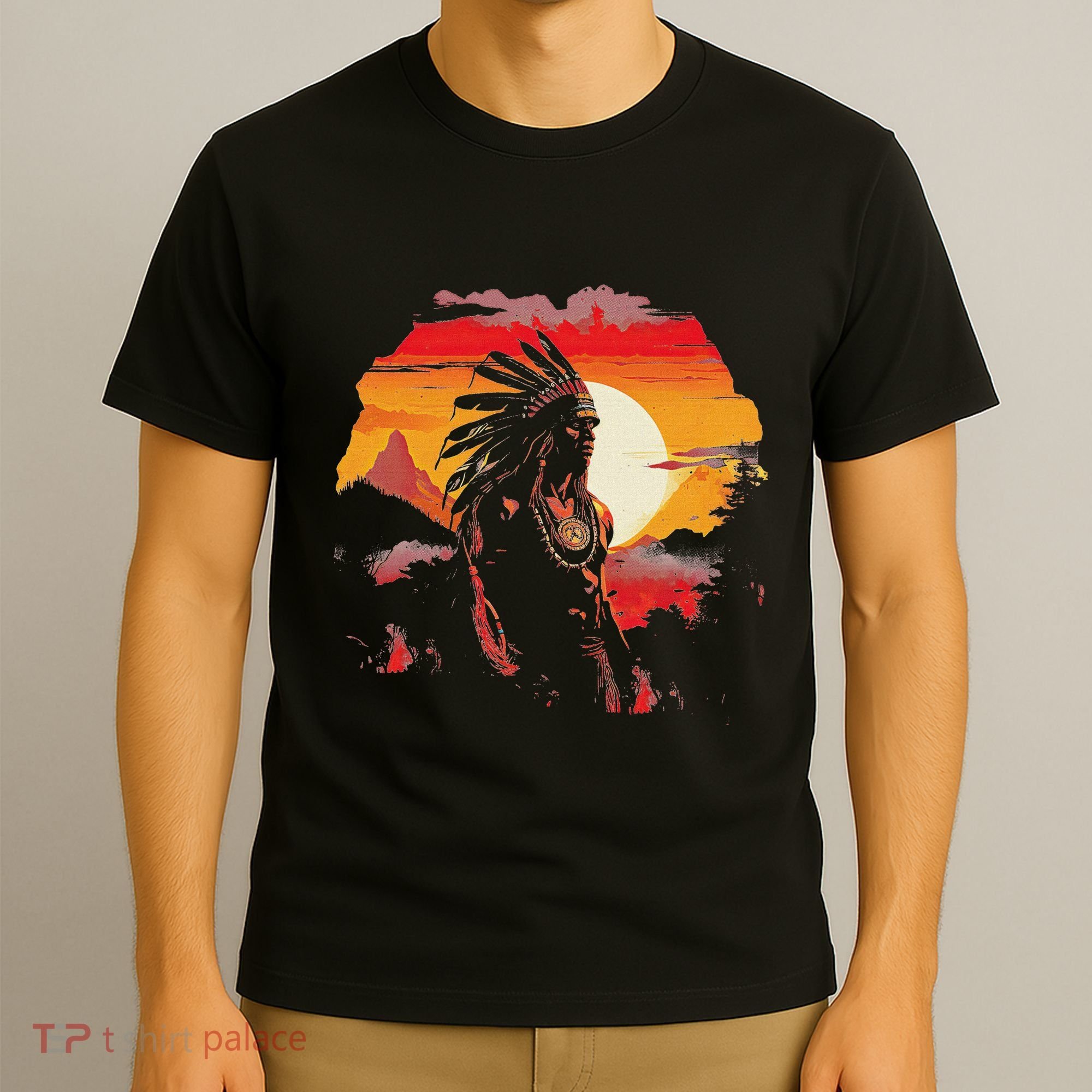 Native American Chief Tribes Culture Sacred Sioux T-Shirt