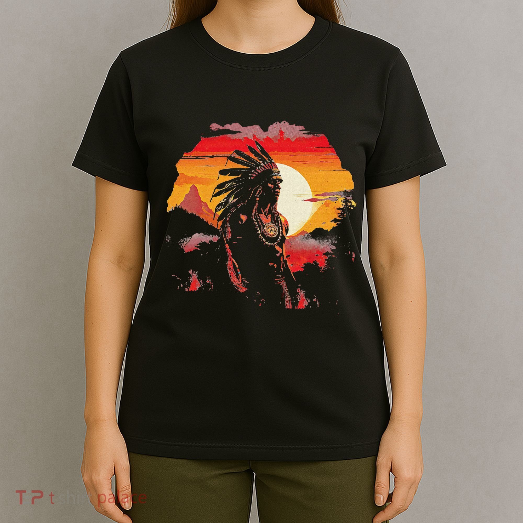 Native American Chief Tribes Culture Sacred Sioux T-Shirt