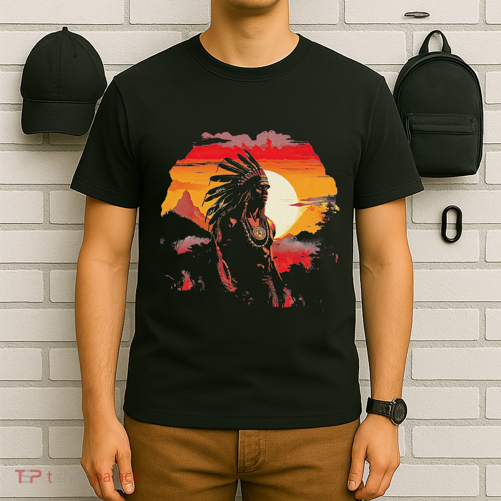 Native American Chief Tribes Culture Sacred Sioux T-Shirt