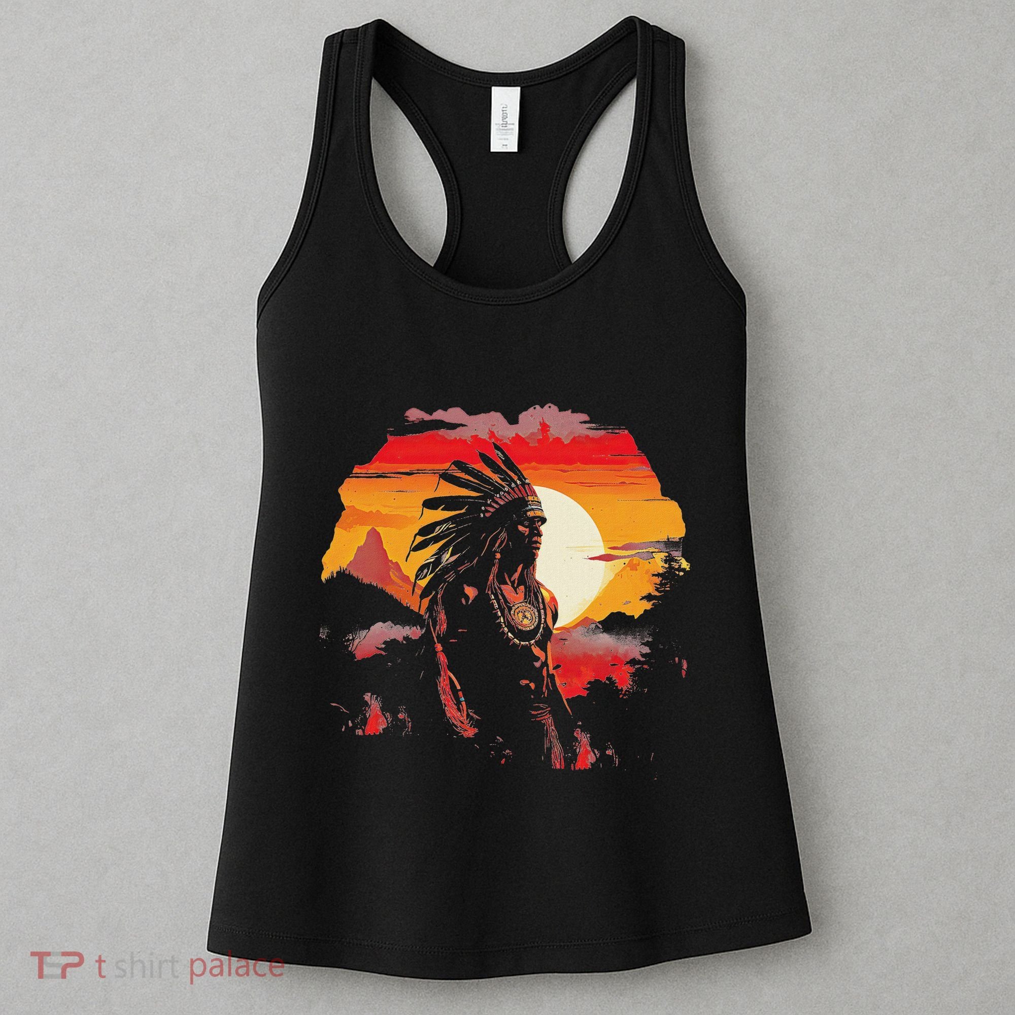 Native American Chief Tribes Culture Sacred Sioux Women's Tank Top