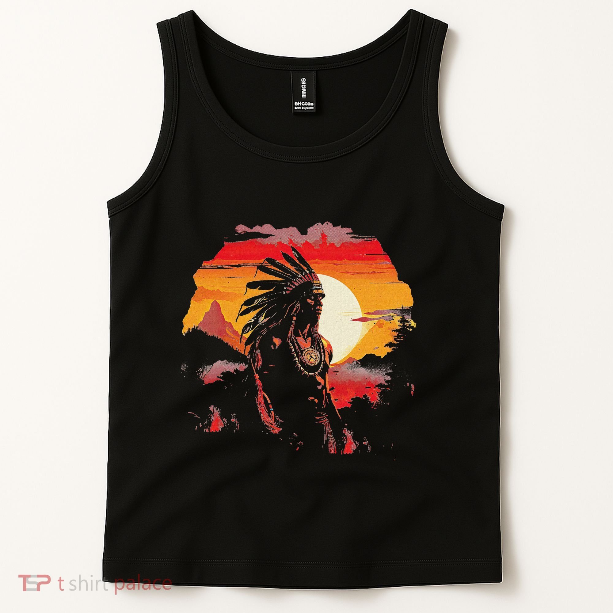 Native American Chief Tribes Culture Sacred Sioux Tank Top