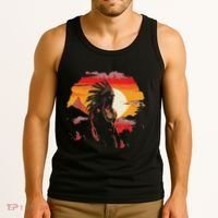 Native American Chief Tribes Culture Sacred Sioux Tank Top thumb 3