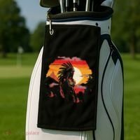 Native American Chief Tribes Culture Sacred Sioux Golf Towel thumb 2