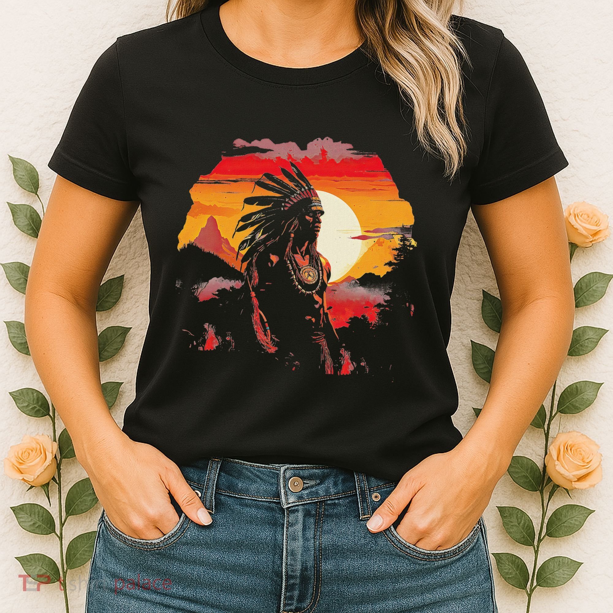 Native American Chief Tribes Culture Sacred Sioux Women's T-Shirt