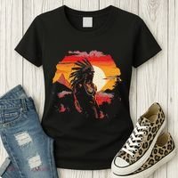 Native American Chief Tribes Culture Sacred Sioux Women's T-Shirt thumb 3
