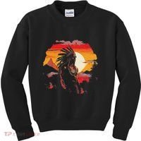Native American Chief Tribes Culture Sacred Sioux Kids Sweatshirt thumb 0