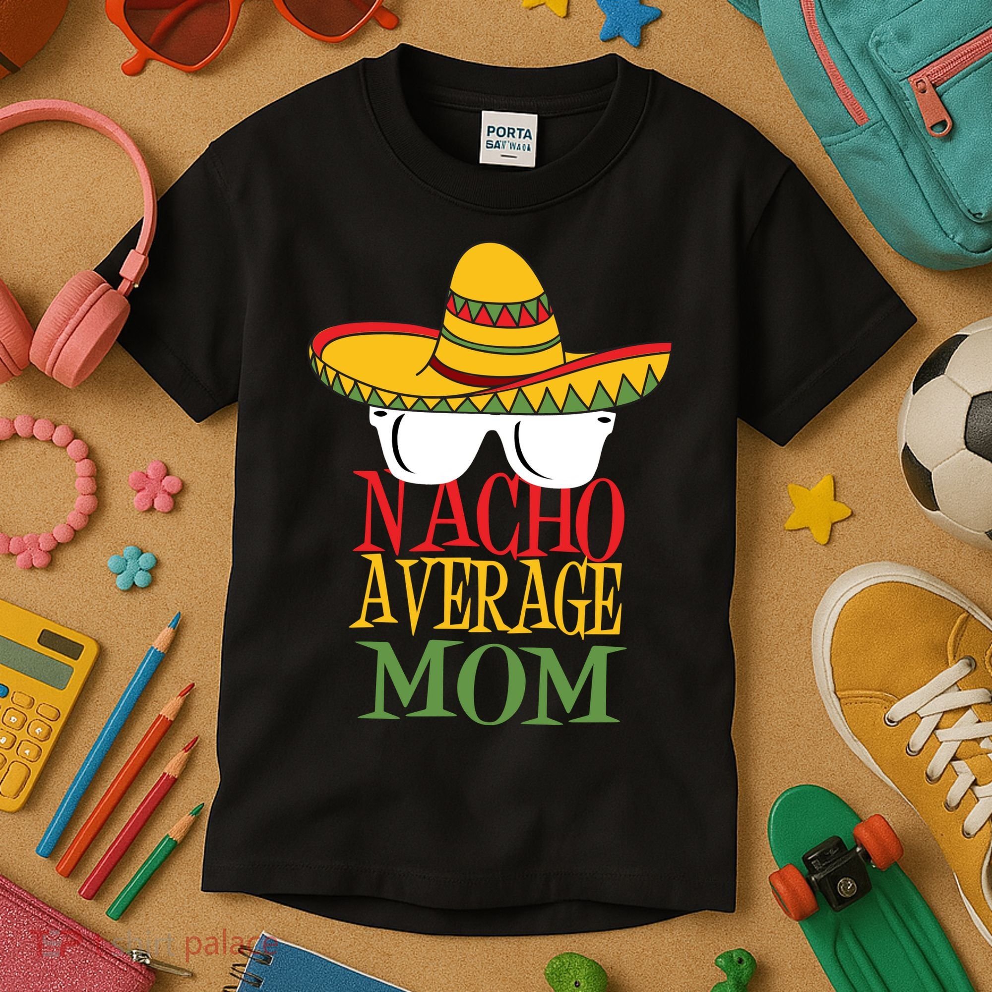 Nacho Average Mom Kids T-Shirt