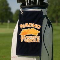 Nacho Average Uncle Funny Golf Towel thumb 2