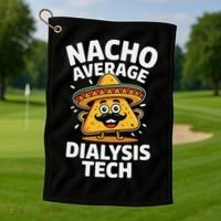 Nacho Average Dialysis Tech Golf Towel thumb 1