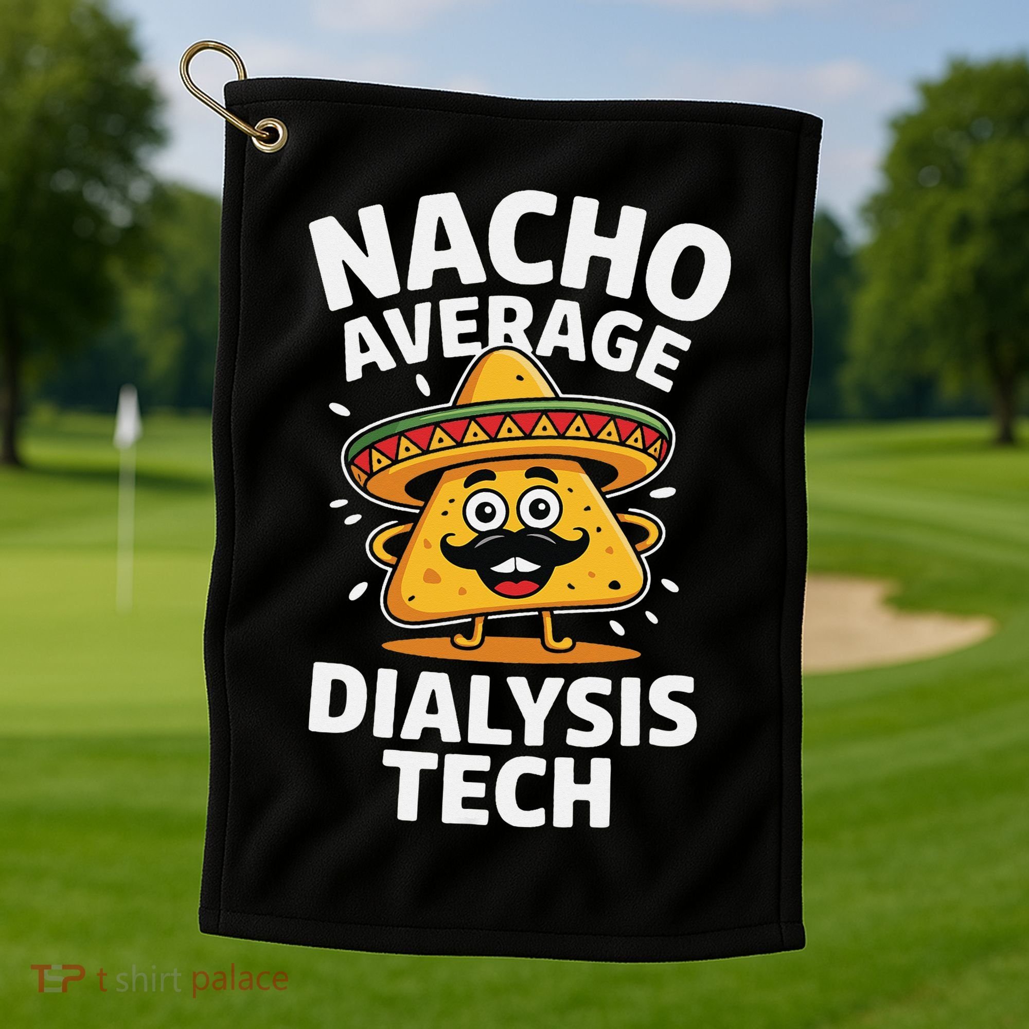 Nacho Average Dialysis Tech Golf Towel