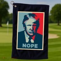Donald Trump Nope  Golf Towel thumb 1