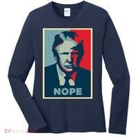 Donald Trump Nope  Women's Long Sleeve Shirt thumb 0
