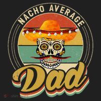 Nacho Average Dad For Mexican Nacho Loving Skull Beanie thumb 2