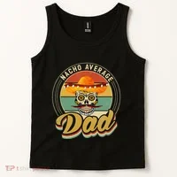Nacho Average Dad For Mexican Nacho Loving Skull Tank Top thumb 2