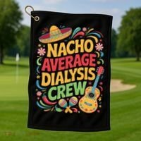 Nacho Average Dialysis Crew Golf Towel thumb 1