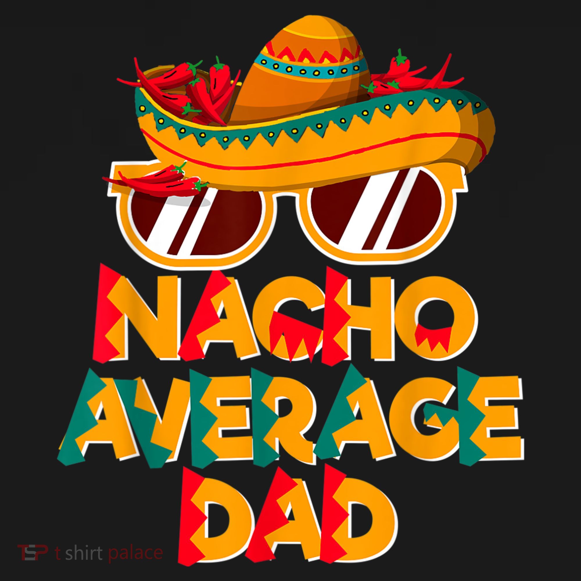 Nacho Average Dad Funny Cinco De Mayo Daddy USA-Made Doggie Bandana