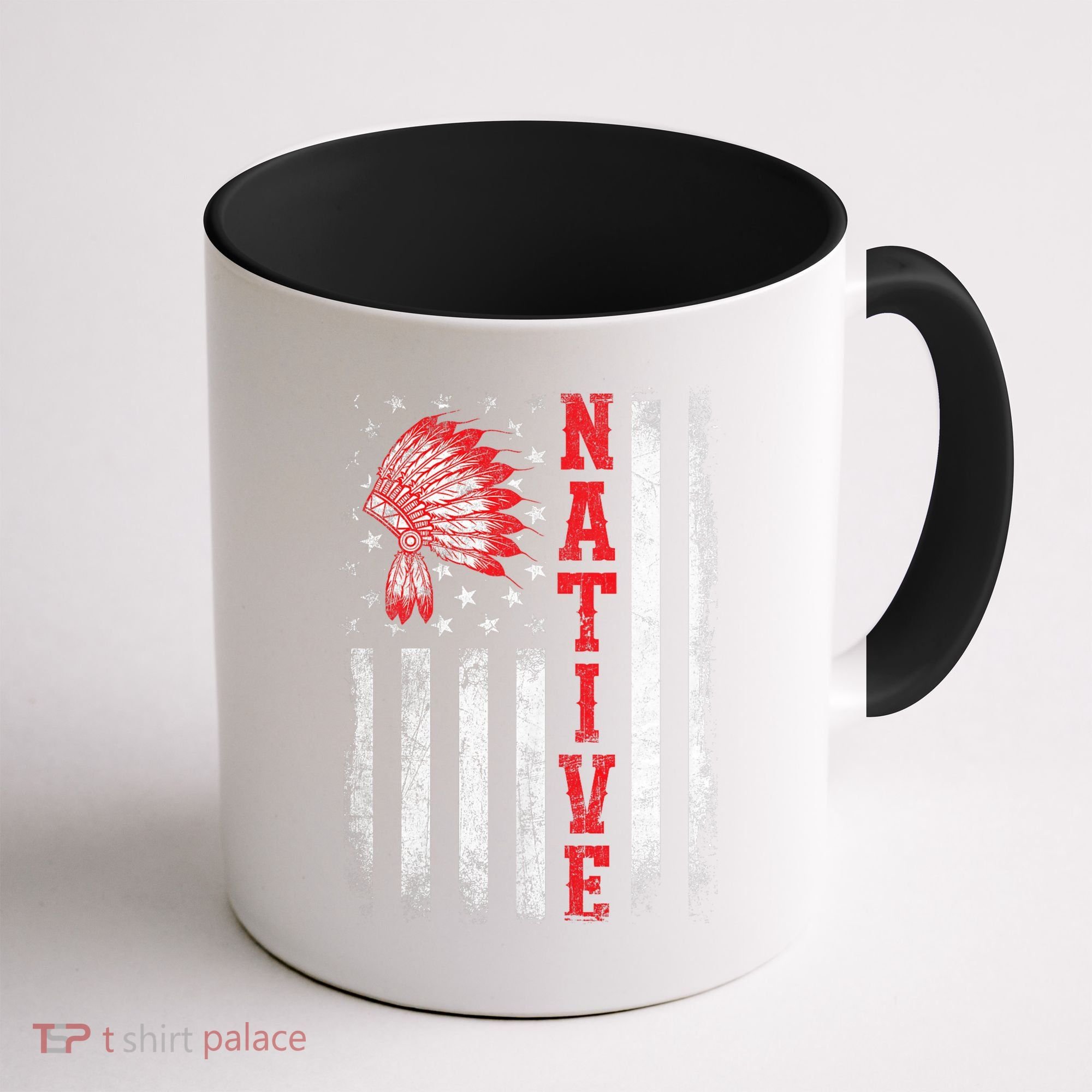 Native - American Day USA Flag Cherokee Indigenous People Coffee Mug