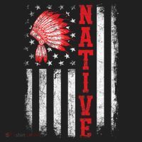 Native - American Day USA Flag Cherokee Indigenous People Tumbler thumb 3