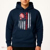 Native - American Day USA Flag Cherokee Indigenous People Hoodie thumb 2