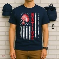 Native - American Day USA Flag Cherokee Indigenous People T-Shirt thumb 6