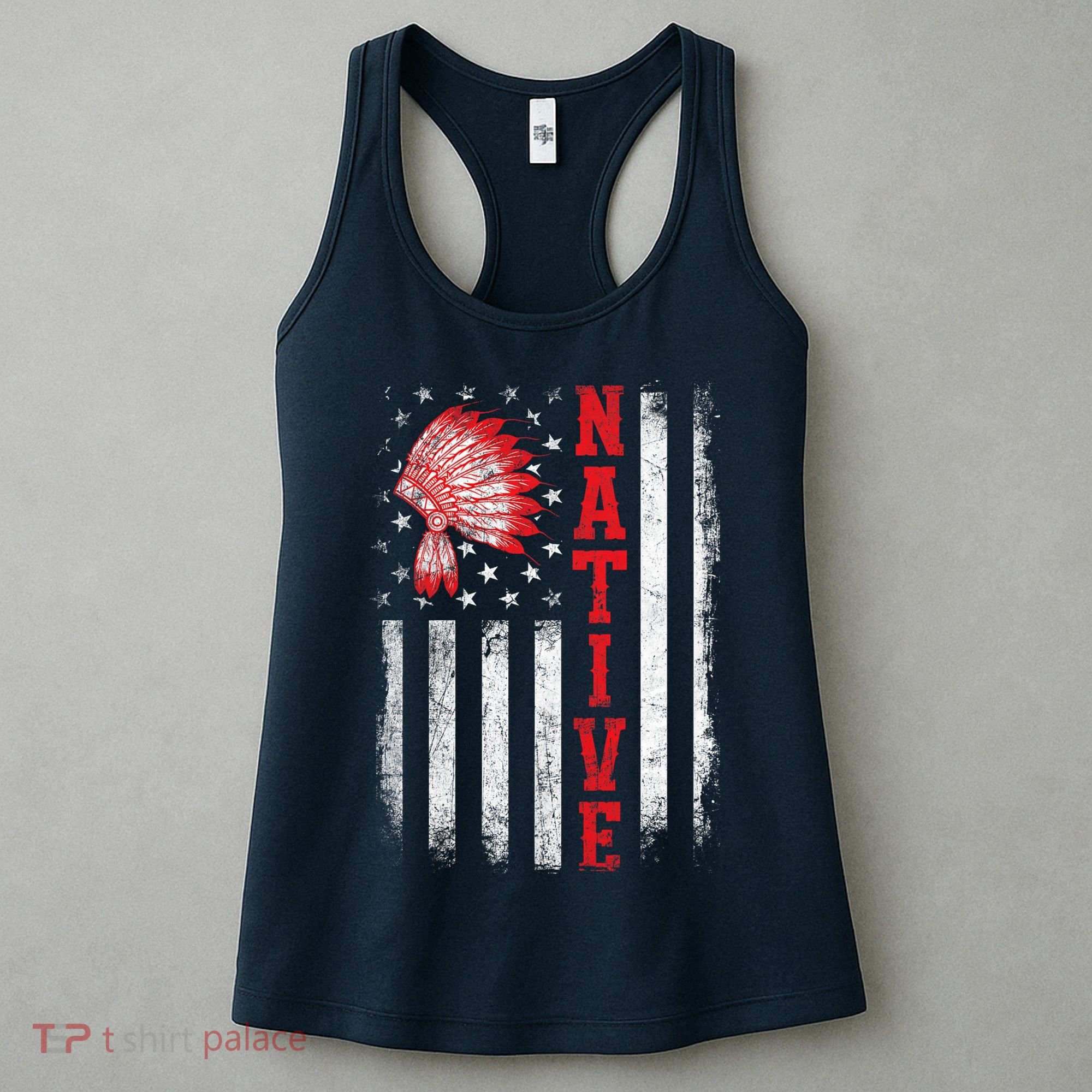 Native - American Day USA Flag Cherokee Indigenous People Women's Tank Top
