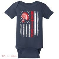Native - American Day USA Flag Cherokee Indigenous People Baby Bodysuit thumb 0