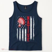 Native - American Day USA Flag Cherokee Indigenous People Tank Top thumb 2