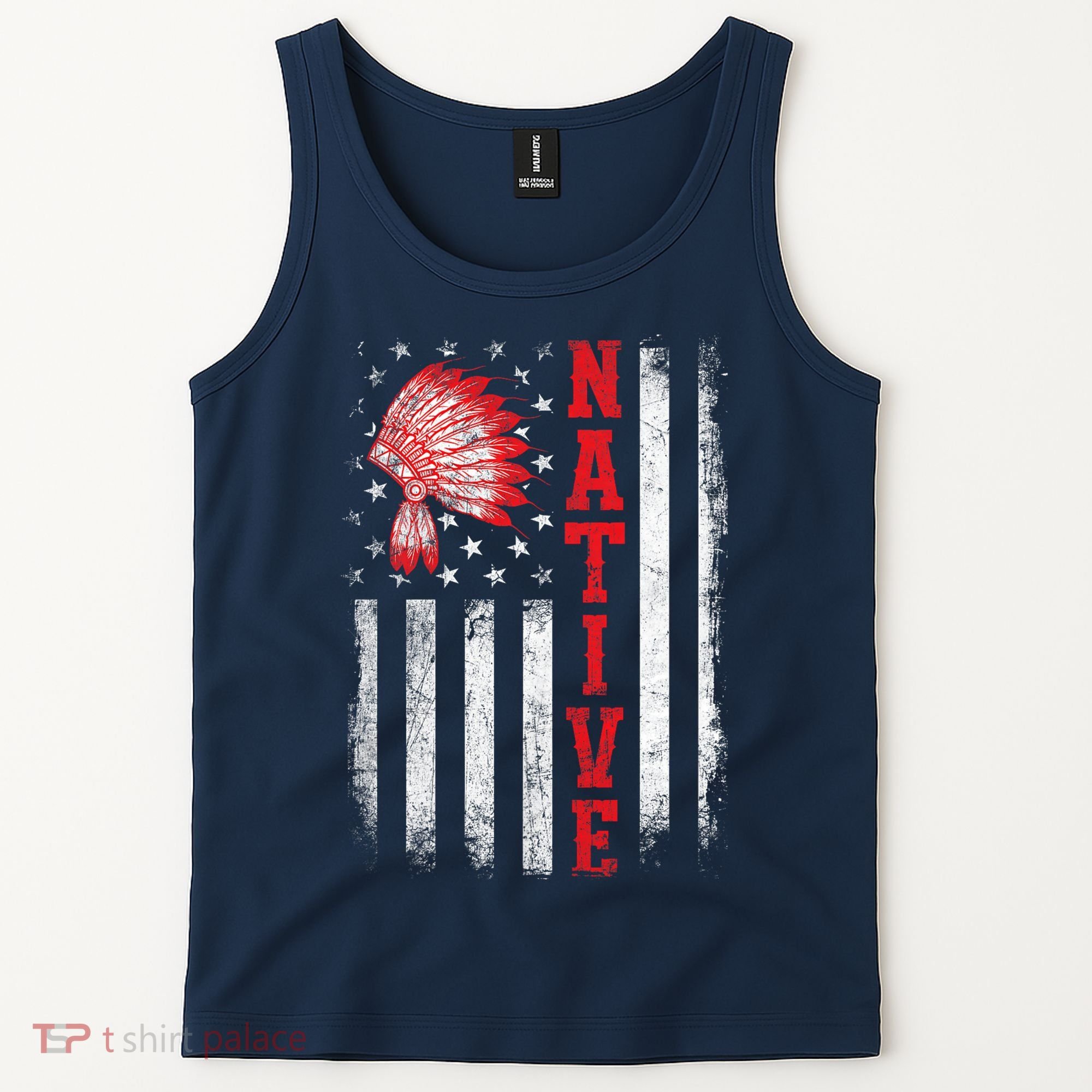 Native - American Day USA Flag Cherokee Indigenous People Tank Top