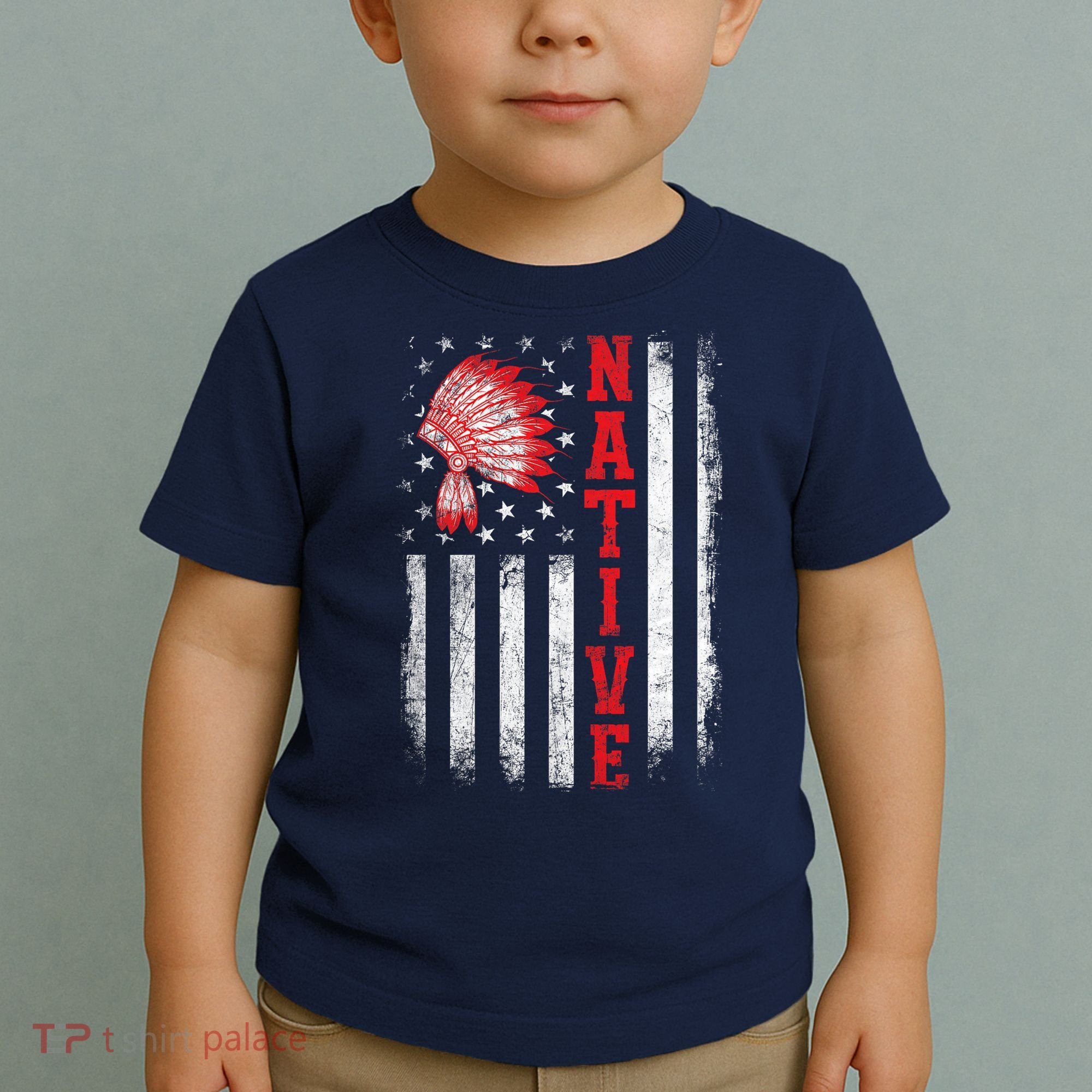 Native - American Day USA Flag Cherokee Indigenous People Toddler T-Shirt