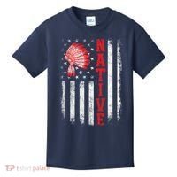 Native - American Day USA Flag Cherokee Indigenous People Kids T-Shirt thumb 0