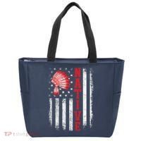 Native - American Day USA Flag Cherokee Indigenous People Tote Bag thumb 0