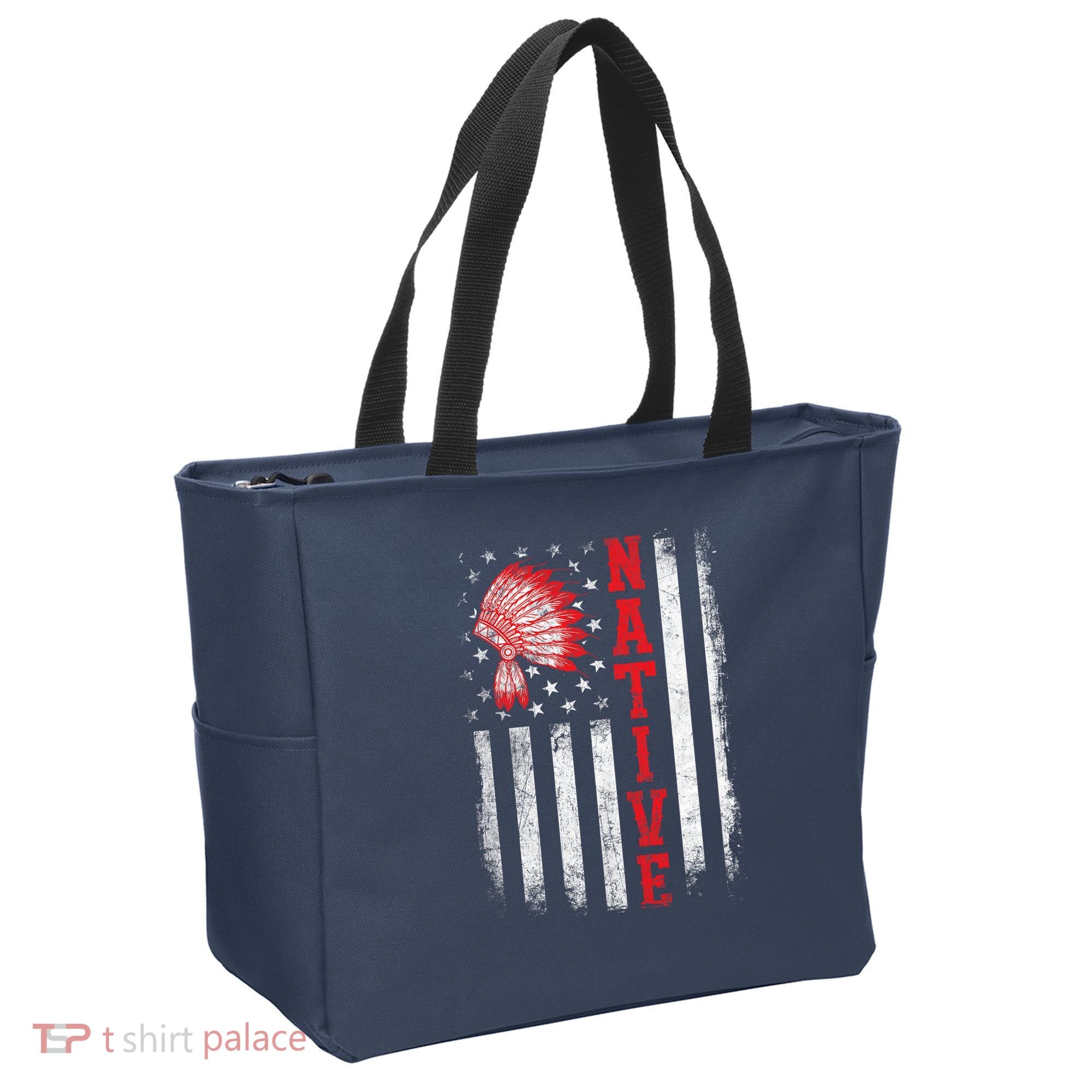 Native - American Day USA Flag Cherokee Indigenous People Tote Bag