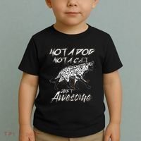 Not A Dog Not A Cat Just Awesome Hyena Toddler T-Shirt thumb 2