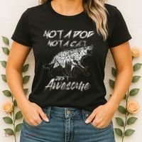 Not A Dog Not A Cat Just Awesome Hyena Women's T-Shirt thumb 2