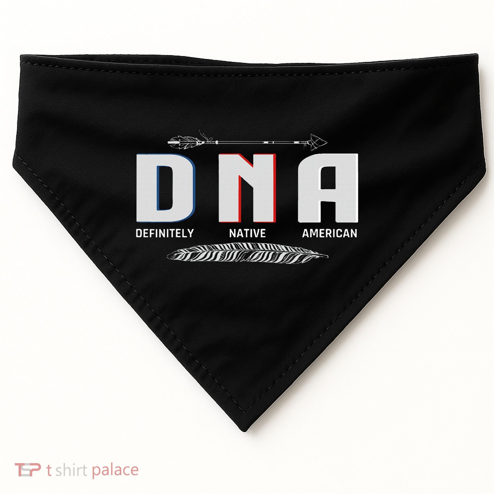 Native American Dna Native Indian Pride Indigenous USA-Made Doggie Bandana