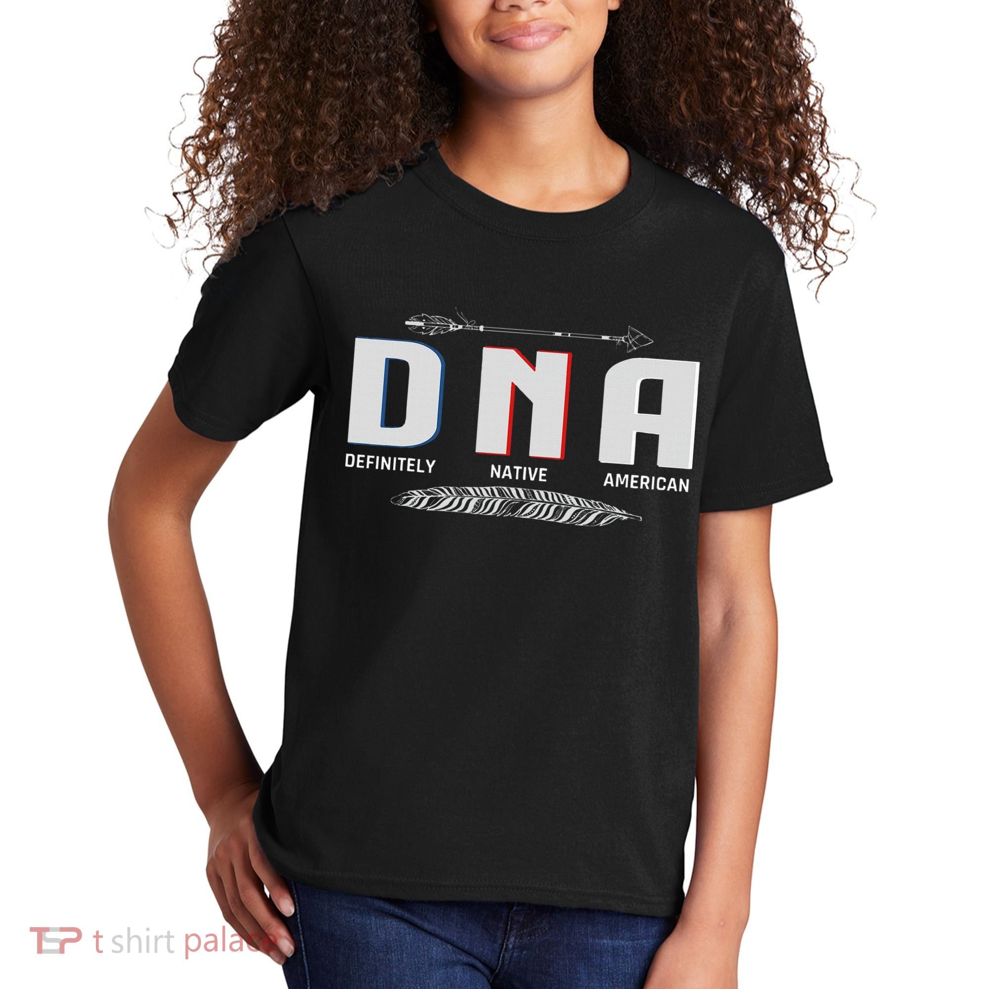 Native American Dna Native Indian Pride Indigenous Kids T-Shirt