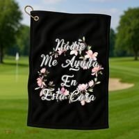 Nadie Me Ayuda En Esta Casa Funny Gift Golf Towel thumb 1