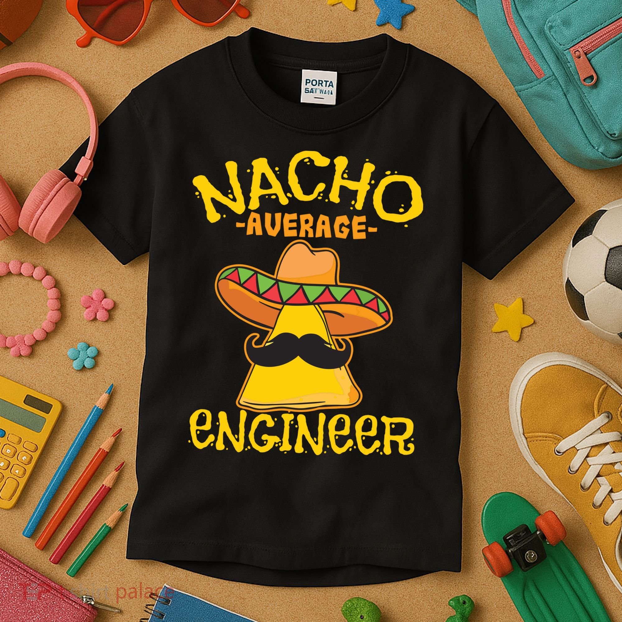 Nacho Average Engineer Engineering Professsion Cinco De Mayo Kids T-Shirt