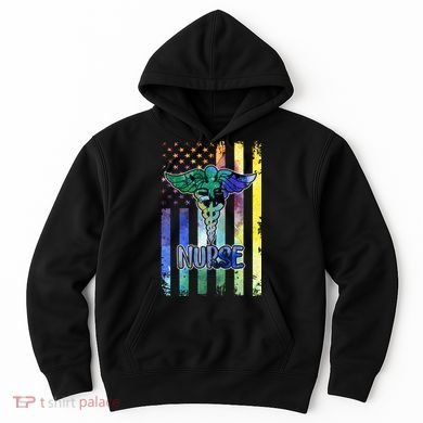 Nurse American Flag Hoodie
