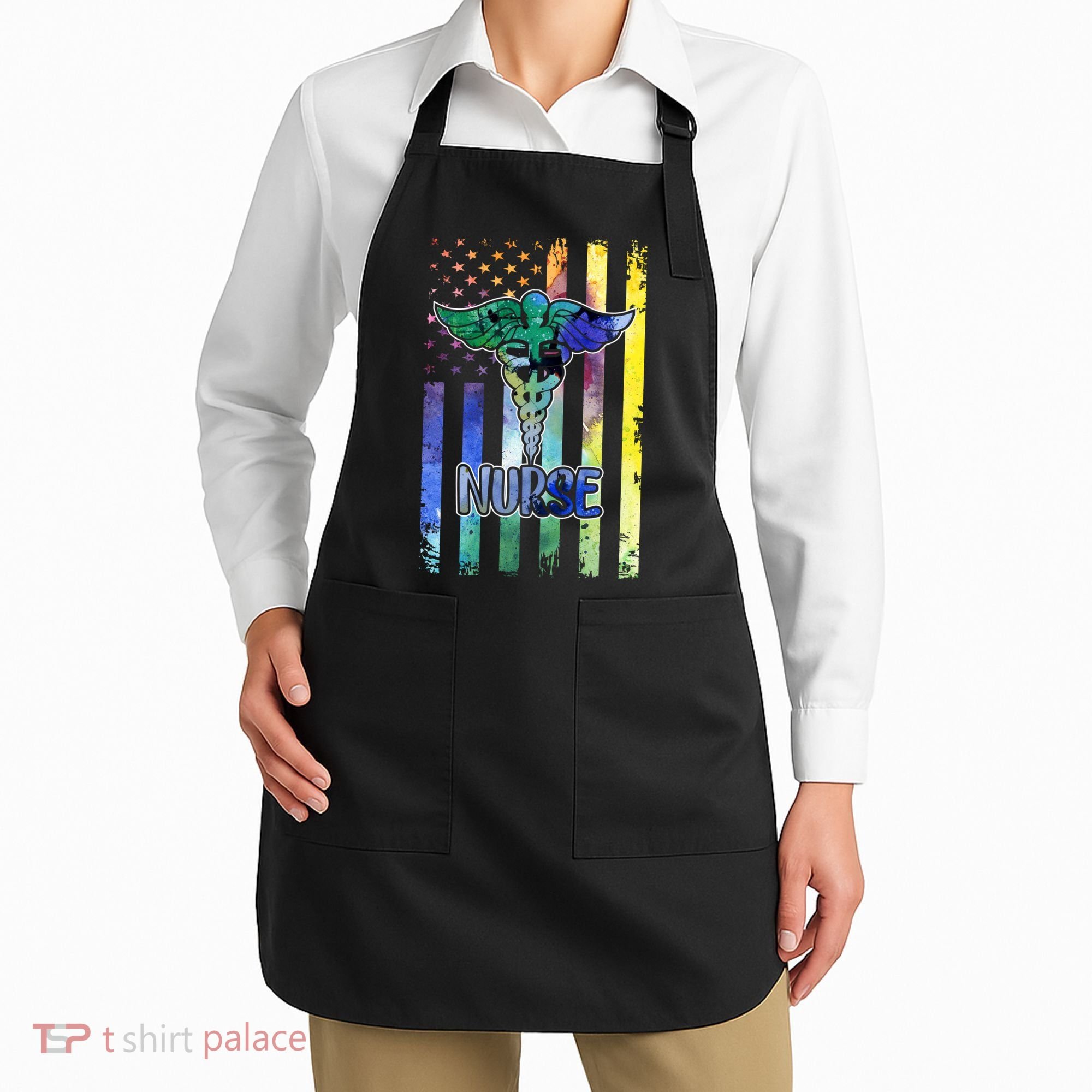 Nurse American Flag Apron