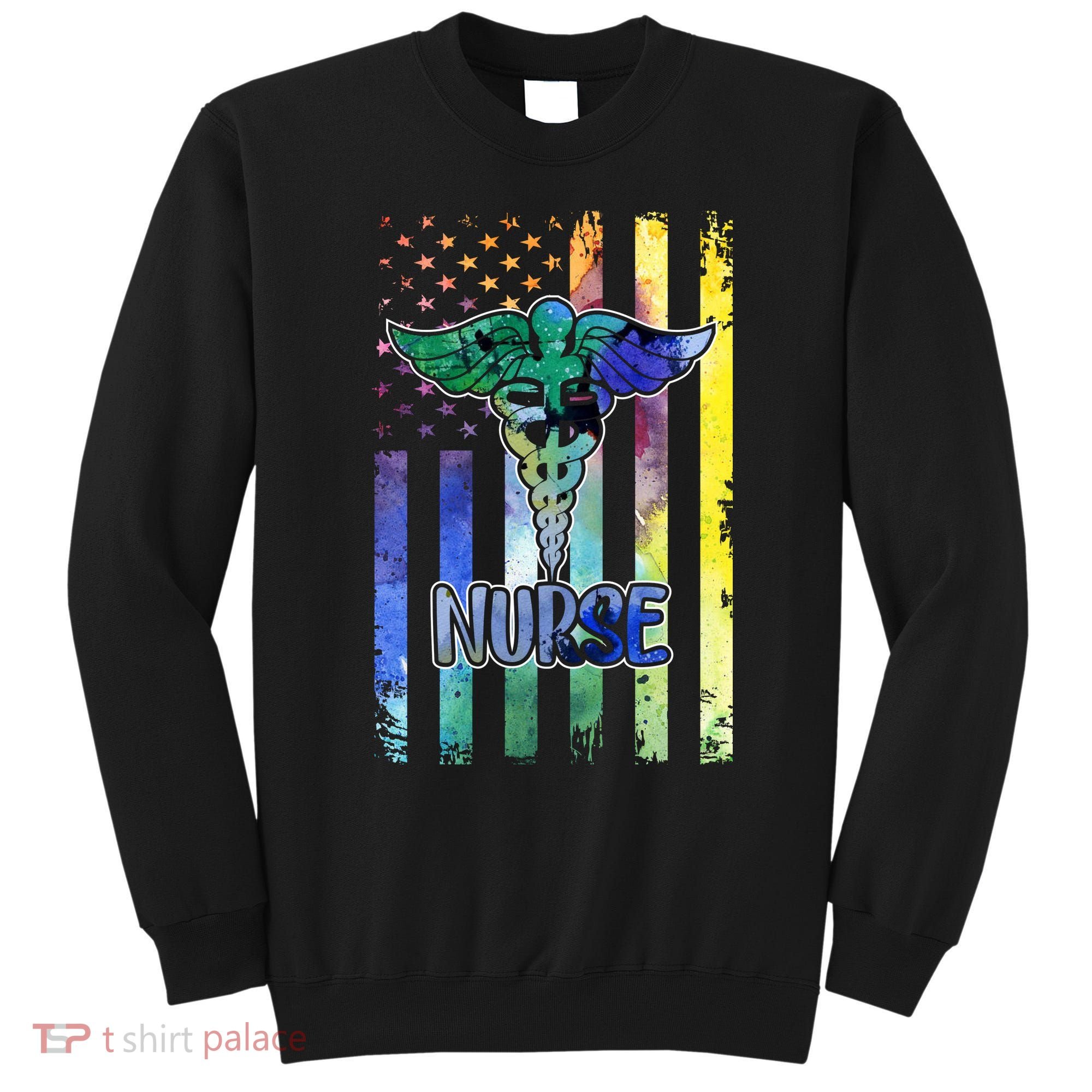 Nurse American Flag Sweatshirt